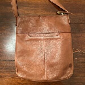 HOBO Vintage Brown‎ Distressed Leather Crossbody Bag